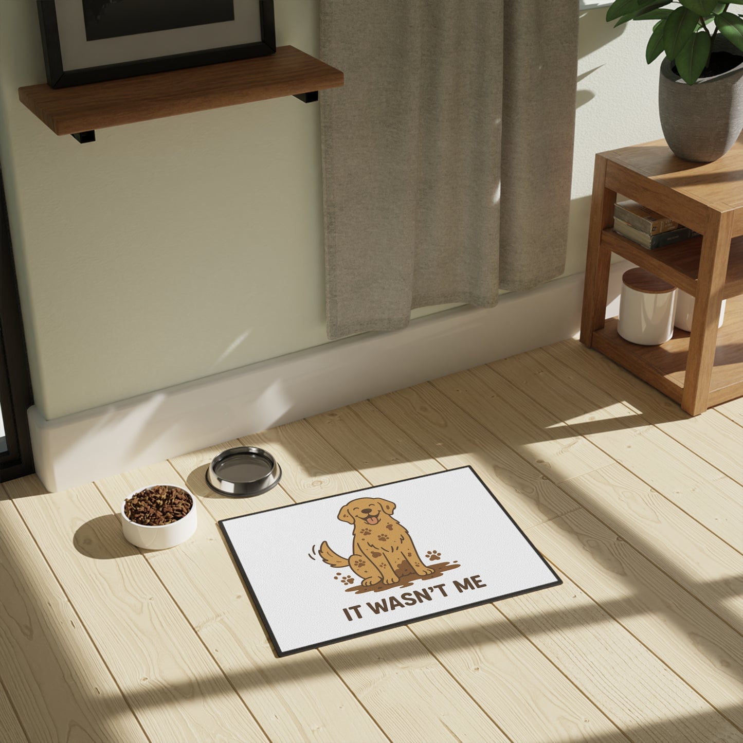 Playful Pet Mat with Cute Dog Design, Dog Lover Gift, Funny Pet Accessories, Home Décor, Animal Themed Mat, Pet-Friendly Decor