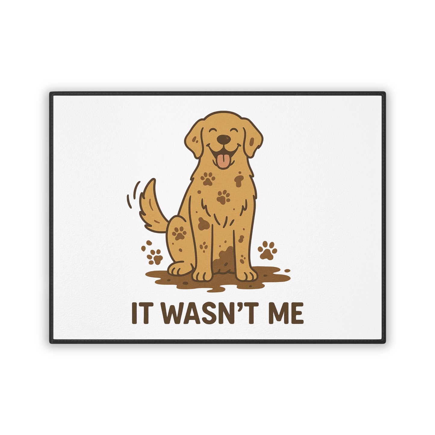 Playful Pet Mat with Cute Dog Design, Dog Lover Gift, Funny Pet Accessories, Home Décor, Animal Themed Mat, Pet-Friendly Decor