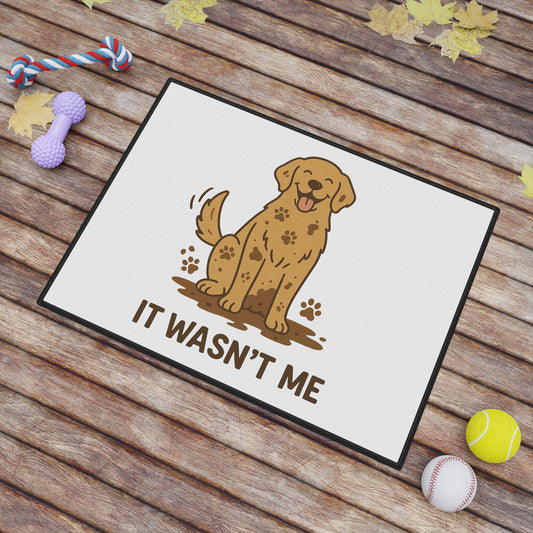 Playful Pet Mat with Cute Dog Design, Dog Lover Gift, Funny Pet Accessories, Home Décor, Animal Themed Mat, Pet-Friendly Decor
